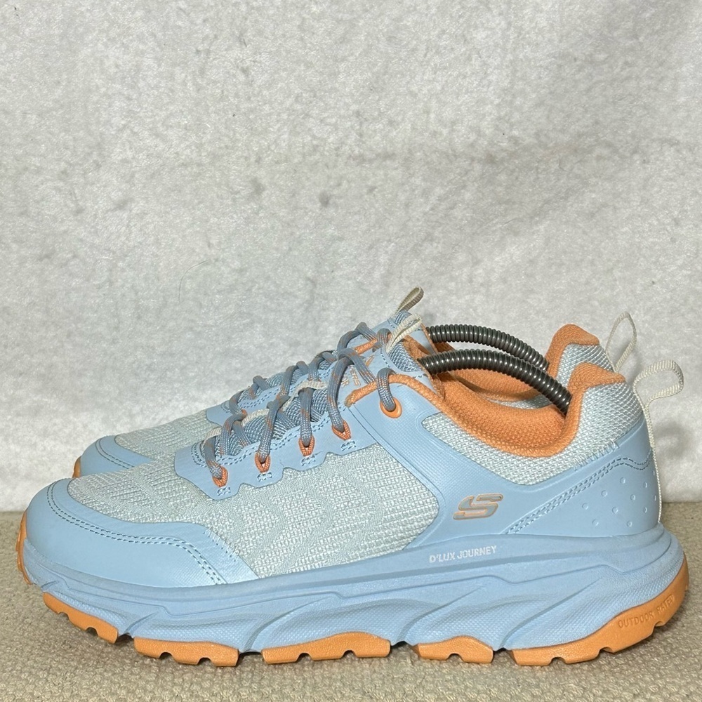 Skechers Womens D'Lux Journey Knit Relaxed Fit Lace Casual Sneakers Shoes SZ 8 - Picture 2 of 11